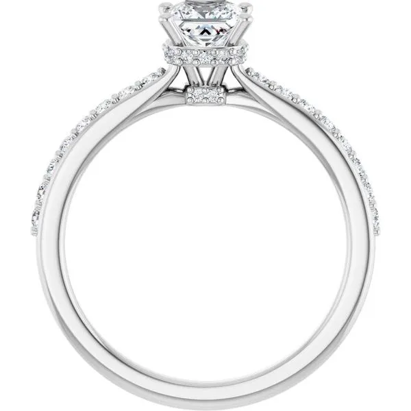 Hidden Halo-Style Engagement Ring Image 2 Michael Szwed Jewelers Longmeadow, MA