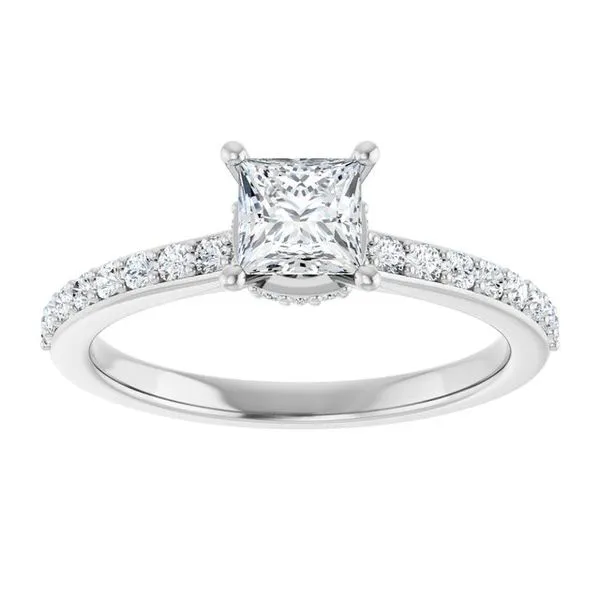 Hidden Halo-Style Engagement Ring Image 3 Arezzo Jewelers Elmwood Park, IL