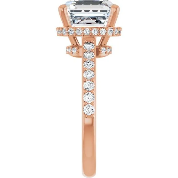 Hidden Halo-Style Engagement Ring Image 4 J. West Jewelers Round Rock, TX