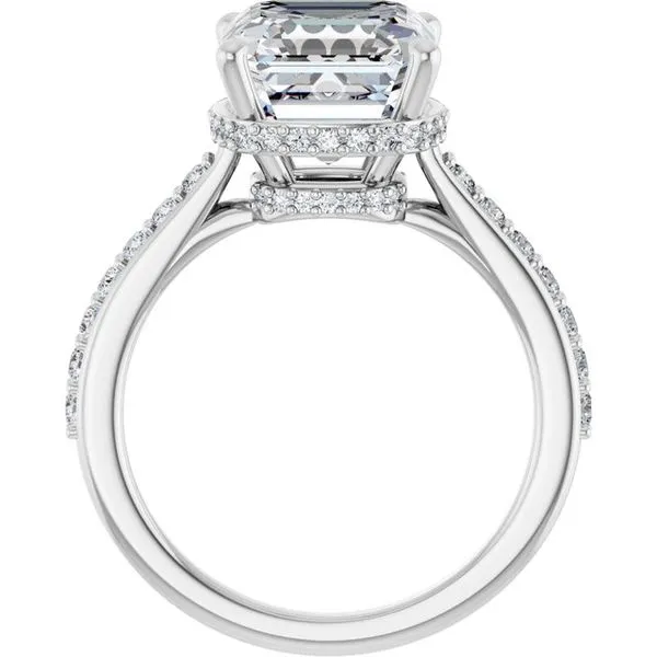Hidden Halo-Style Engagement Ring Image 2 Raleigh Diamond Fine Jewelry Raleigh, NC