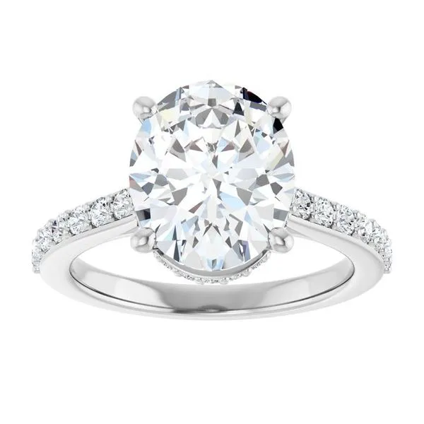 Hidden Halo-Style Engagement Ring Image 3 Austin's Fine Diamonds & Jewelry Lyndhurst, NJ