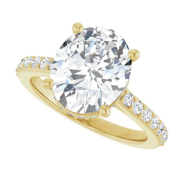 Hidden Halo-Style Engagement Ring Image 5 Michael Szwed Jewelers Longmeadow, MA