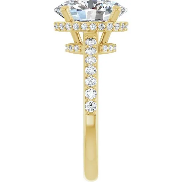 Hidden Halo-Style Engagement Ring Image 4 J. West Jewelers Round Rock, TX