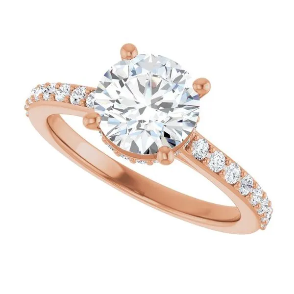 Hidden Halo-Style Engagement Ring Image 5 JF Jones Jewelers Rochester, NY