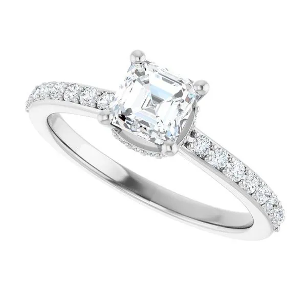 Hidden Halo-Style Engagement Ring Image 5 Vulcan's Forge LLC KANSAS CITY, MO