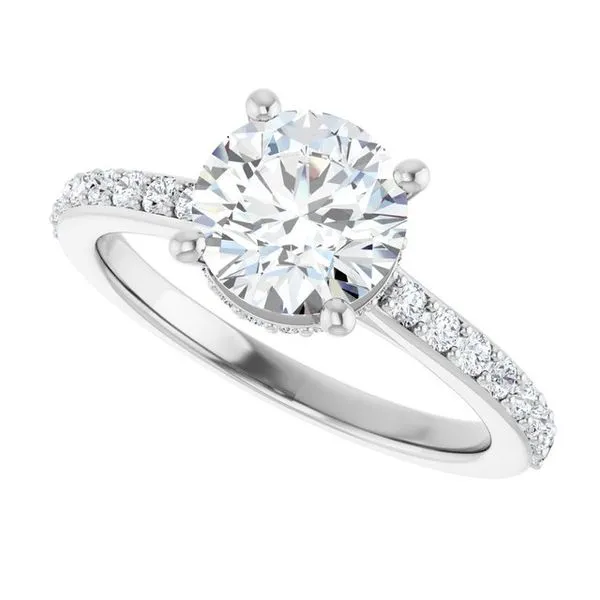 Hidden Halo-Style Engagement Ring Image 5 The Ring Austin Round Rock, TX