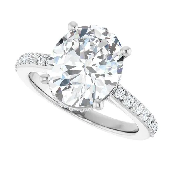 Hidden Halo-Style Engagement Ring Image 5 Natale Jewelers Sewell, NJ