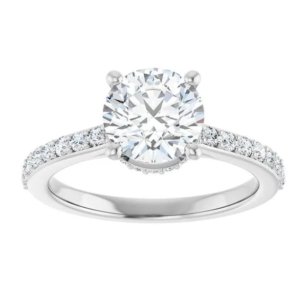Hidden Halo-Style Engagement Ring Image 3 Shipley's Fine Jewelry Hampstead, MD