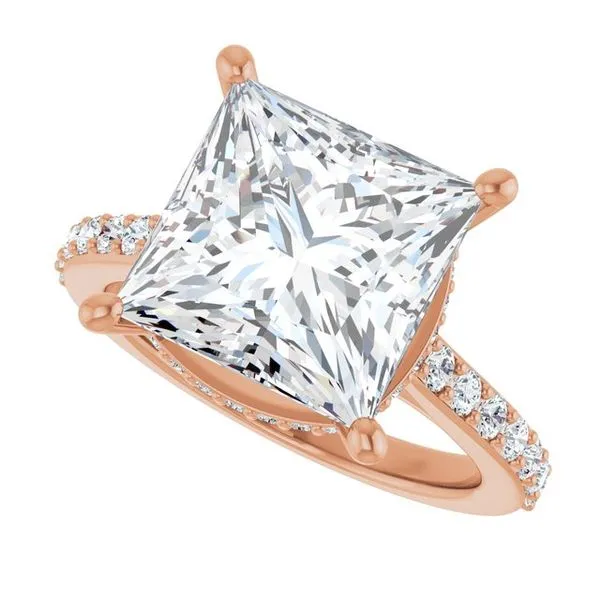 Hidden Halo-Style Engagement Ring Image 5 Don's Jewelry & Design Washington, IA