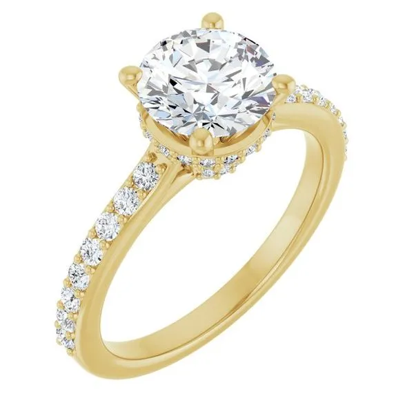 Hidden Halo-Style Engagement Ring Virtus Collective Newport Beach , CA