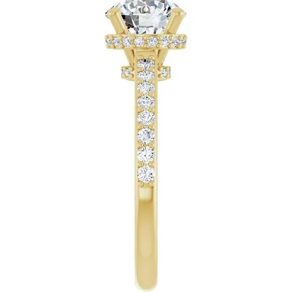 Hidden Halo-Style Engagement Ring Image 4 Paul James Jewelers Angels Camp, CA