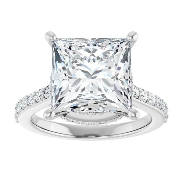 Hidden Halo-Style Engagement Ring Image 3 Austin's Fine Diamonds & Jewelry Lyndhurst, NJ