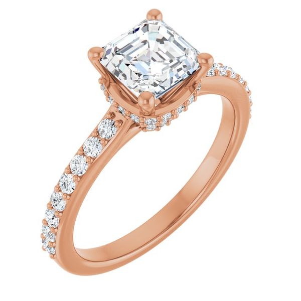 Hidden Halo-Style Engagement Ring