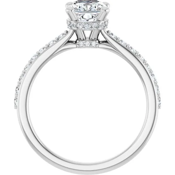 Hidden Halo-Style Engagement Ring Image 2 Michael Szwed Jewelers Longmeadow, MA
