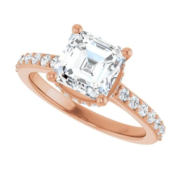 Hidden Halo-Style Engagement Ring Image 5 The Jewelry Source El Segundo, CA