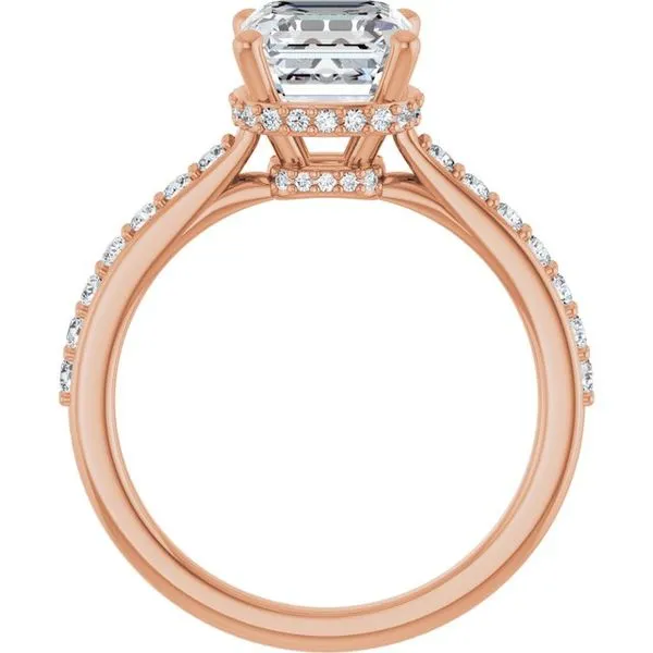 Hidden Halo-Style Engagement Ring Image 2 Don's Jewelry & Design Washington, IA