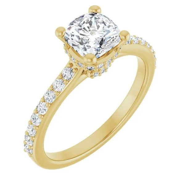 Hidden Halo-Style Engagement Ring Clater Jewelers Louisville, KY