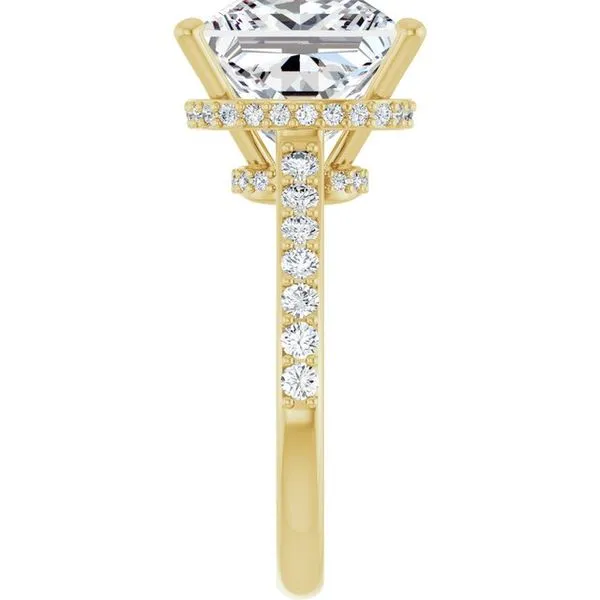 Hidden Halo-Style Engagement Ring Image 4 Michael Szwed Jewelers Longmeadow, MA