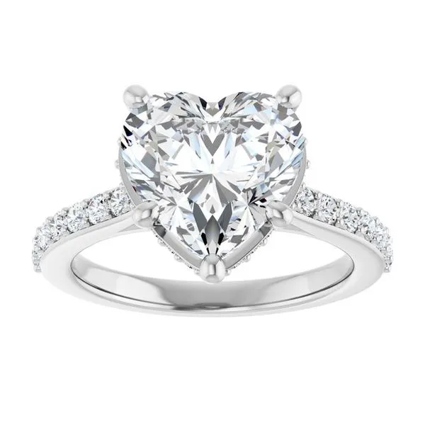 Hidden Halo-Style Engagement Ring Image 3 Raleigh Diamond Fine Jewelry Raleigh, NC