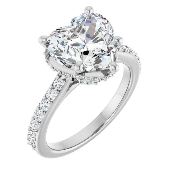 Hidden Halo-Style Engagement Ring Don's Jewelry & Design Washington, IA