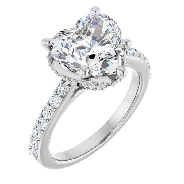 Hidden Halo-Style Engagement Ring
