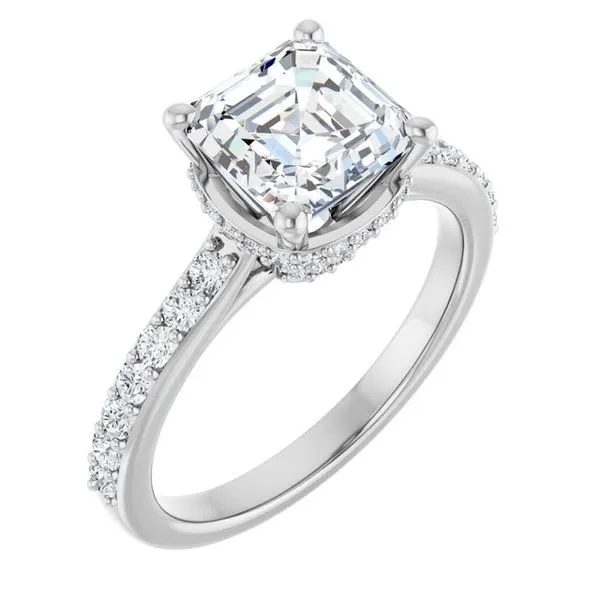 Hidden Halo-Style Engagement Ring Clater Jewelers Louisville, KY