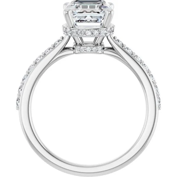 Hidden Halo-Style Engagement Ring Image 2 Raleigh Diamond Fine Jewelry Raleigh, NC