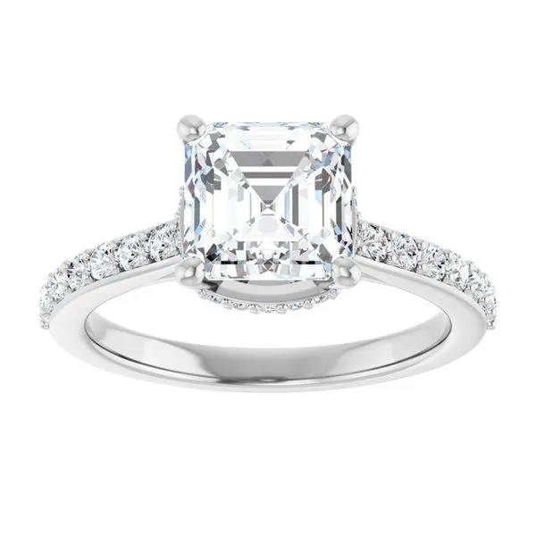 Hidden Halo-Style Engagement Ring Image 3 Austin's Fine Diamonds & Jewelry Lyndhurst, NJ
