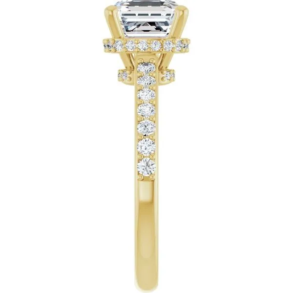 Hidden Halo-Style Engagement Ring Image 4 Clater Jewelers Louisville, KY