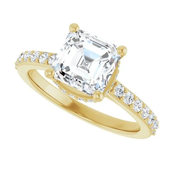 Hidden Halo-Style Engagement Ring Image 5 Don's Jewelry & Design Washington, IA