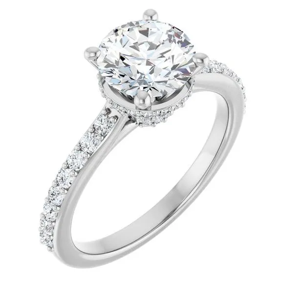 Hidden Halo-Style Engagement Ring Arezzo Jewelers Elmwood Park, IL