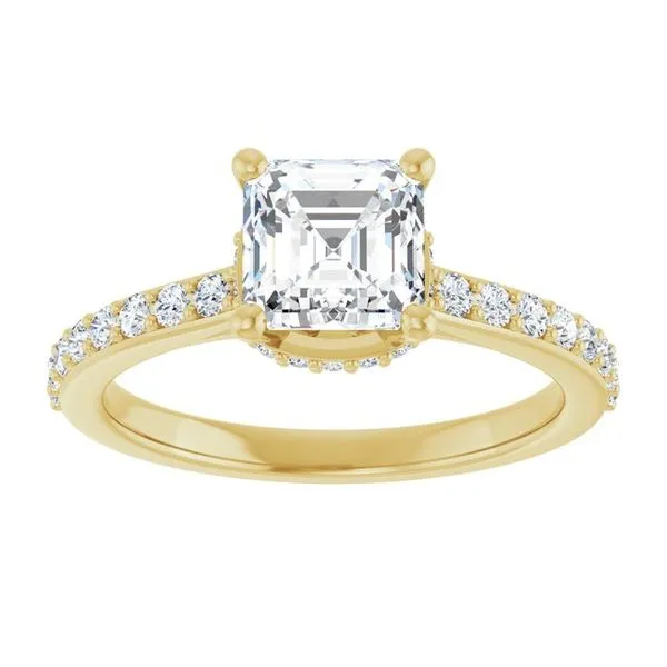 Hidden Halo-Style Engagement Ring Image 3 Don's Jewelry & Design Washington, IA