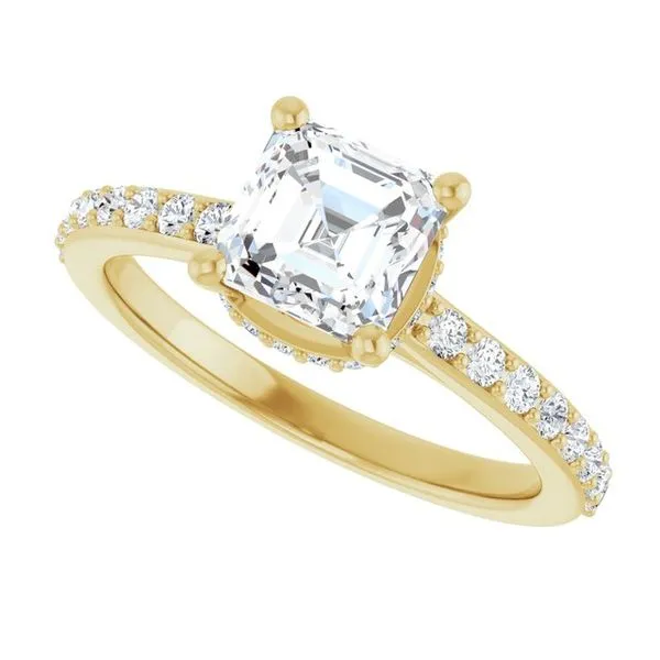 Hidden Halo-Style Engagement Ring Image 5 Vulcan's Forge LLC KANSAS CITY, MO