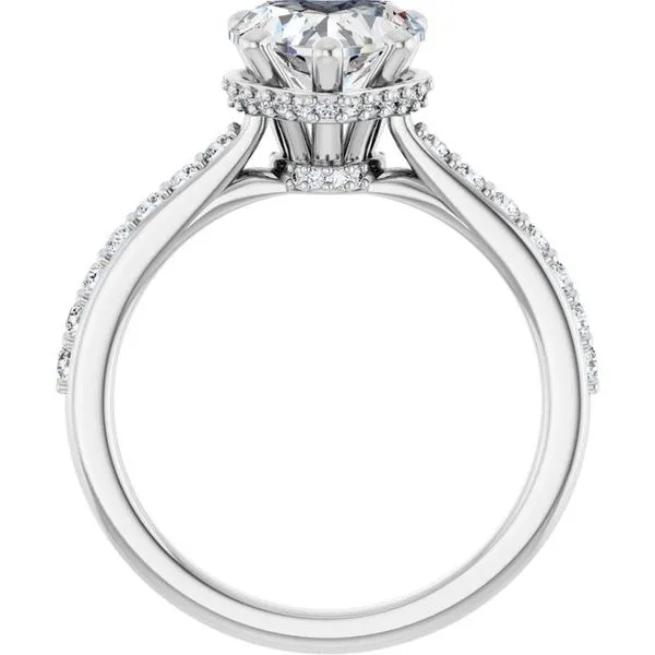 Hidden Halo-Style Engagement Ring Image 2 Clater Jewelers Louisville, KY