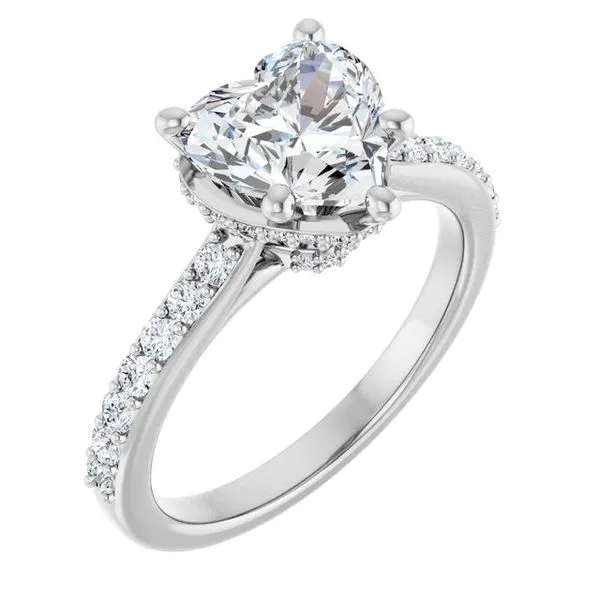 Hidden Halo-Style Engagement Ring Don's Jewelry & Design Washington, IA
