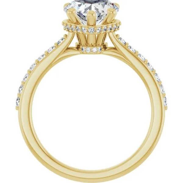 Hidden Halo-Style Engagement Ring Image 2 J. West Jewelers Round Rock, TX