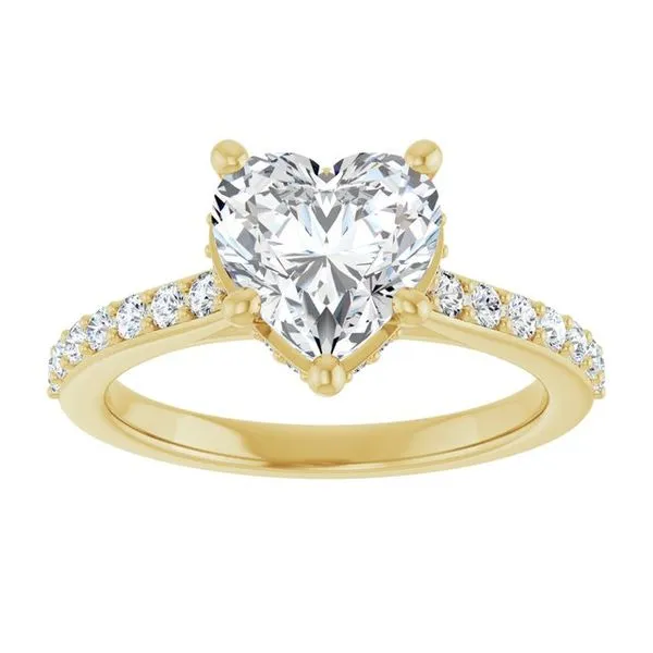 Hidden Halo-Style Engagement Ring Image 3 Don's Jewelry & Design Washington, IA