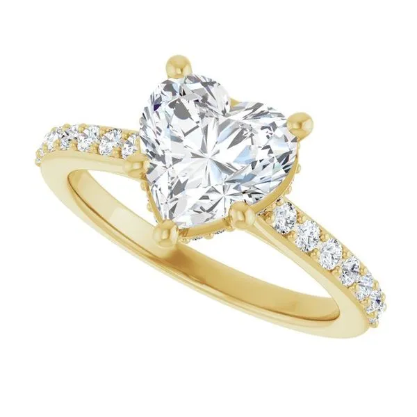 Hidden Halo-Style Engagement Ring Image 5 Raleigh Diamond Fine Jewelry Raleigh, NC