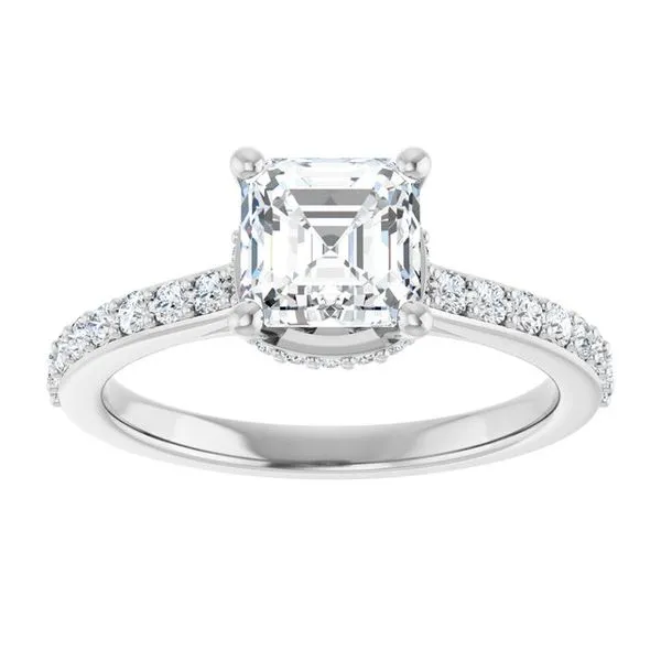 Hidden Halo-Style Engagement Ring Image 3 J. Thomas Jewelers Rochester Hills, MI