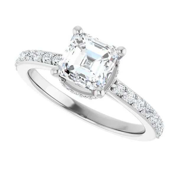 Hidden Halo-Style Engagement Ring Image 5 JF Jones Jewelers Rochester, NY