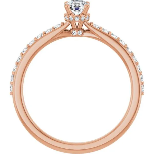 Hidden Halo-Style Engagement Ring Image 2 Michael Szwed Jewelers Longmeadow, MA