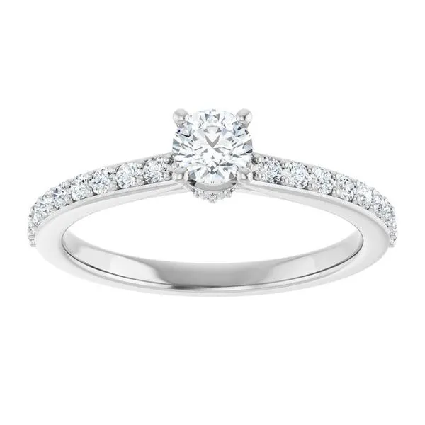 Hidden Halo-Style Engagement Ring Image 3 Natale Jewelers Sewell, NJ