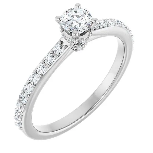 Hidden Halo-Style Engagement Ring Arezzo Jewelers Elmwood Park, IL