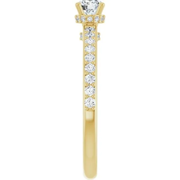 Hidden Halo-Style Engagement Ring Image 4 Don's Jewelry & Design Washington, IA