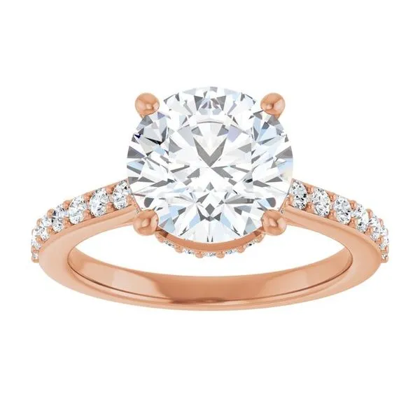 Hidden Halo-Style Engagement Ring Image 3 Ocean View Jewelers Millville, DE