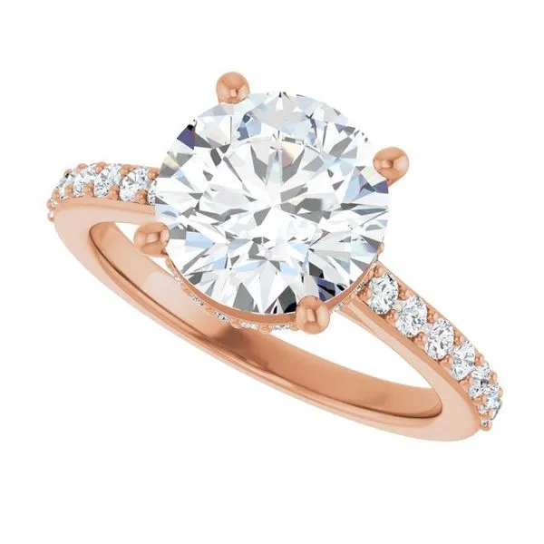 Hidden Halo-Style Engagement Ring Image 5 Vulcan's Forge LLC KANSAS CITY, MO