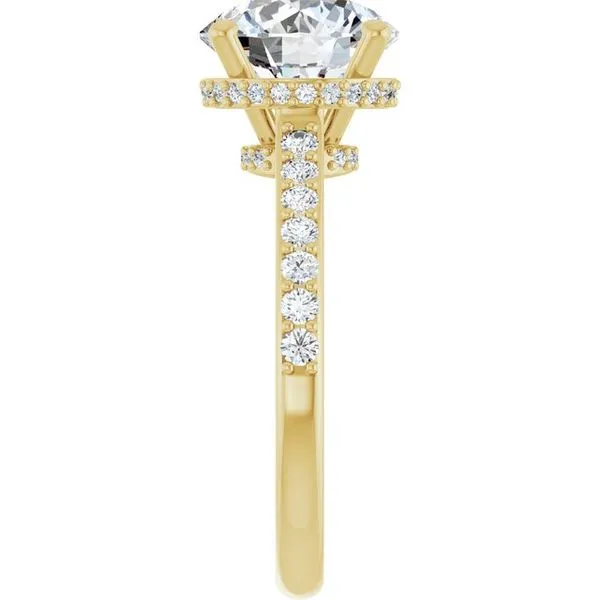 Hidden Halo-Style Engagement Ring Image 4 Clater Jewelers Louisville, KY