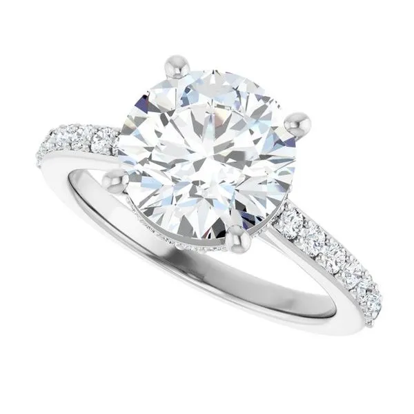 Hidden Halo-Style Engagement Ring Image 5 Vulcan's Forge LLC KANSAS CITY, MO