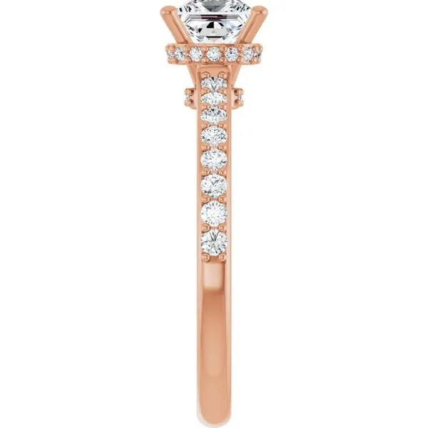 Hidden Halo-Style Engagement Ring Image 4 The Jewelry Source El Segundo, CA