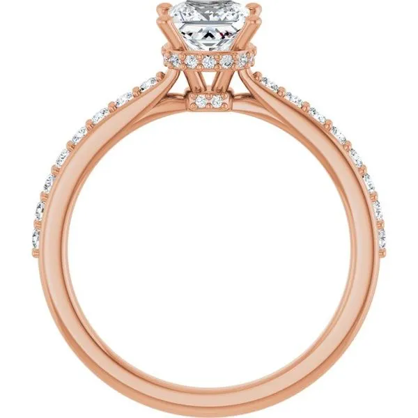 Hidden Halo-Style Engagement Ring Image 2 Vulcan's Forge LLC KANSAS CITY, MO